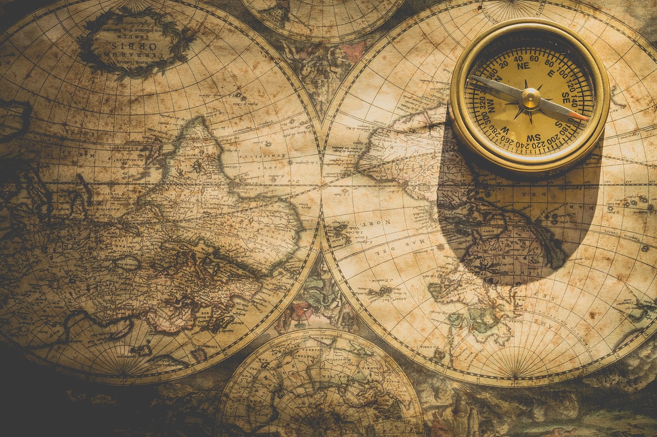 Navigation map displayed on a phone