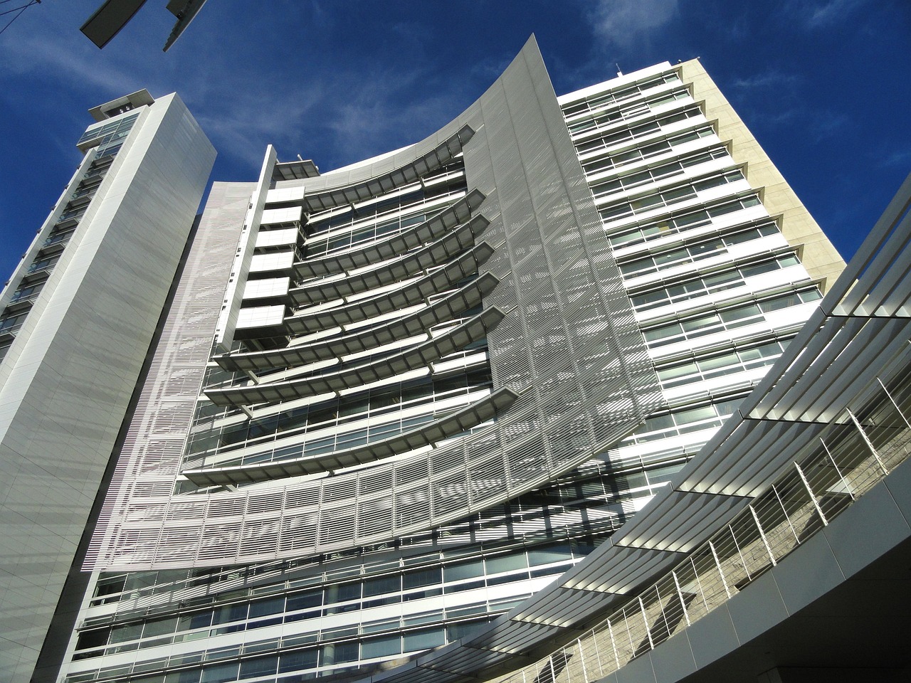 Berryessa street and buildings in San Jose